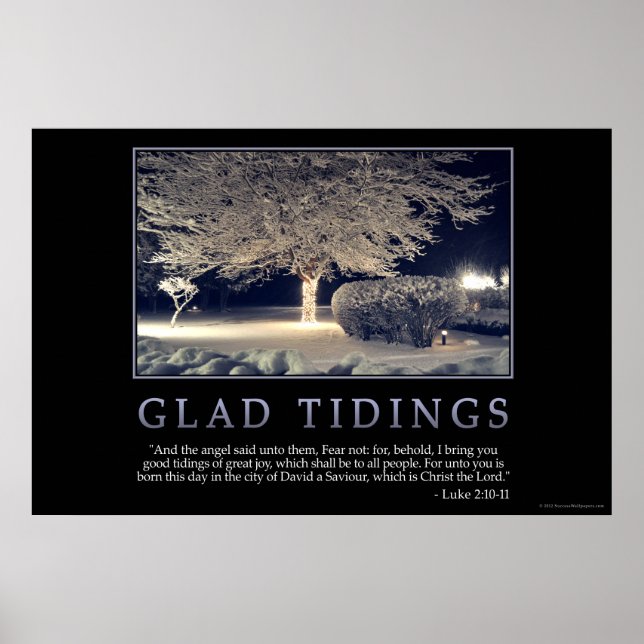 Glad Tidings Poster (Framsidan)