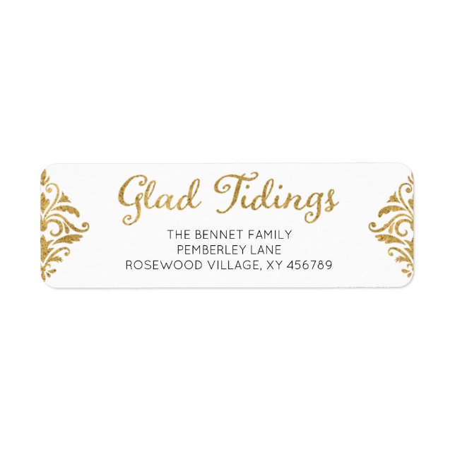 Glad Tidings-Returadressen Returadress Etikett (Framsidan)