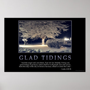 Glad Tidingsaffisch Poster