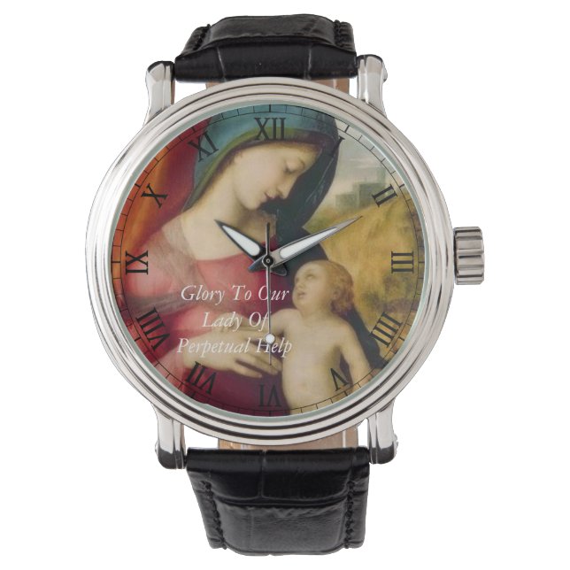 Glad till Dam av perpetual Help Armbandsur (Framsida)