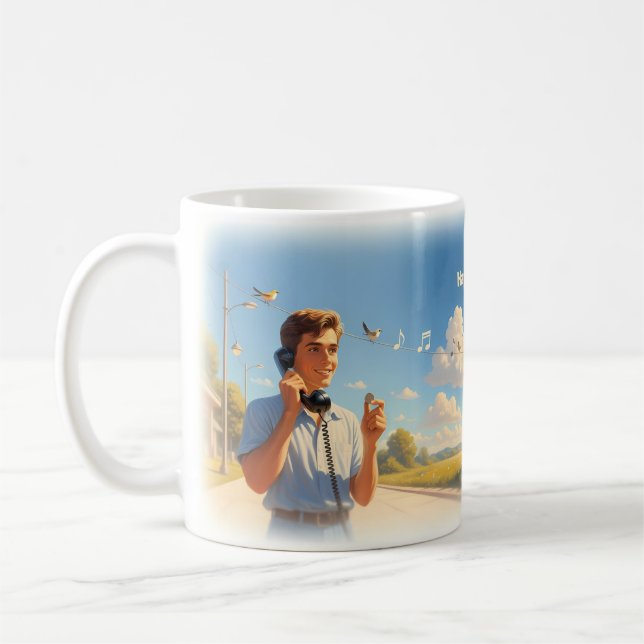 Glad Tillsammans Solig Dag Kärlekshistoria Mugg (Vänster)