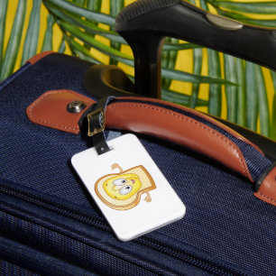Glad Toast Kawaii Smörad Brödskiva Bagagebricka