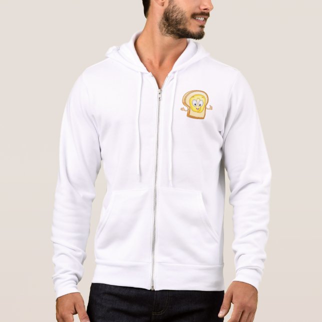 Glad Toast Kawaii Smörad Brödskiva T Shirt (Framsida)