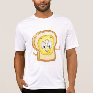 Glad Toast Kawaii Smörgås Skiva T Shirt