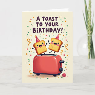 Glad Toaster Födelsedagskort Kort