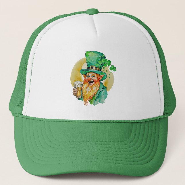 Glad Tomte Dricker Öl Shamrock Brew Pub  Keps (Framsida)