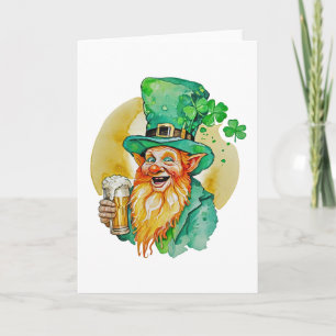 Glad Tomte Dricker Öl Shamrock Brew Pub Kort