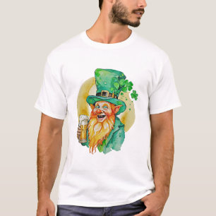 Glad Tomte Dricker Öl Shamrock Brew Pub T Shirt