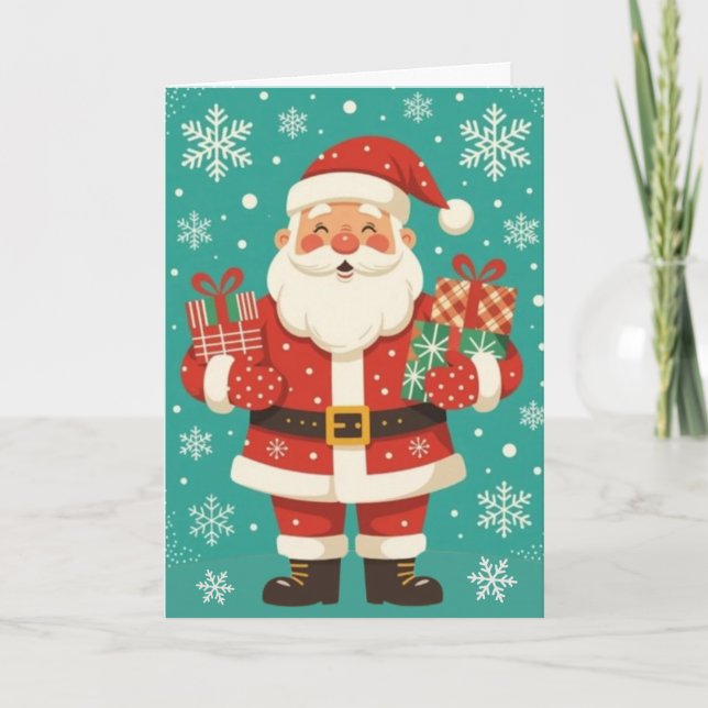 Glad tomte helgkort (Framsida)