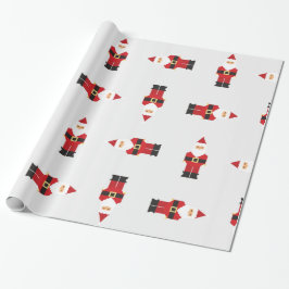 Glad Tomte Jul Inpackningspapper Presentpapper