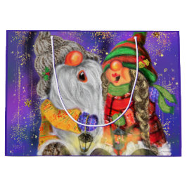 Glad Tomte Julklappspåse för Par