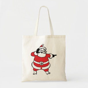 Glad tomte kallar renar på julen tygkasse