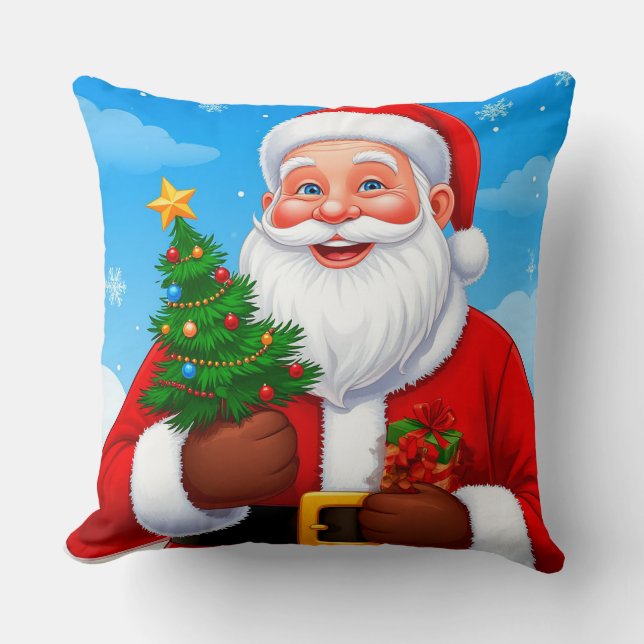Glad tomte kudde (Framsida)