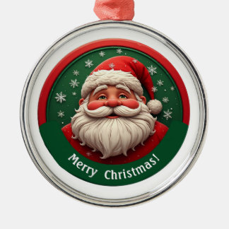 Glad tomte med snigande jul julgransprydnad metall