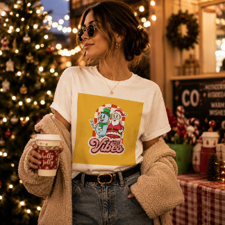 Glad Tomte och Snömannenstämning T-Shirt