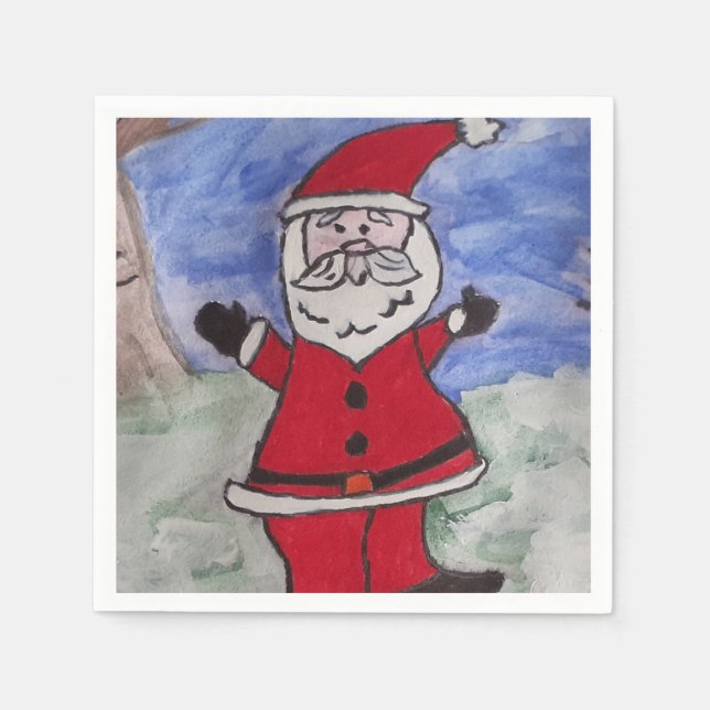 Glad Tomte Pappersservett (Framsidan)