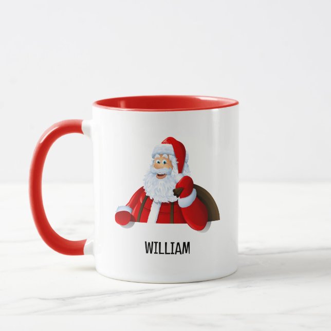 Glad Tomte Personlig Jul Kombomugg Mugg (Vänster)