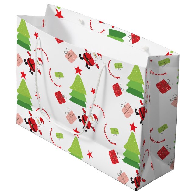 Glad Tomte Röd Och Grön (Framsidan Vinklad)