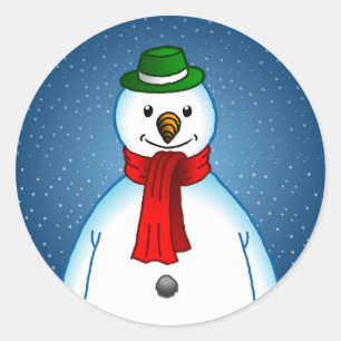Glad Tomte Runt Klistermärke