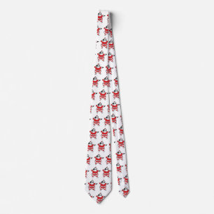 Glad tomte som kallar på renar juldagen slips
