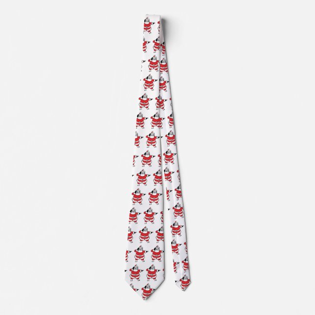 Glad tomte som kallar på renar juldagen slips (Framsida)
