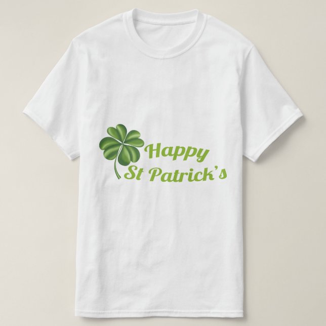 Glad Tomte St. Patrick’s Day 3D-illustration T Shirt (Design framsida)