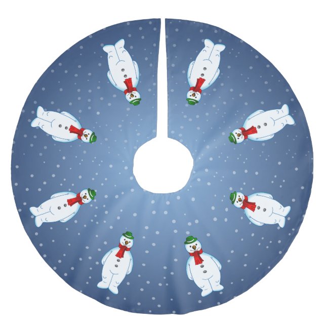 Glad Tomte Trädskört Julgransmatta Borstad Polyester (Framsidan)