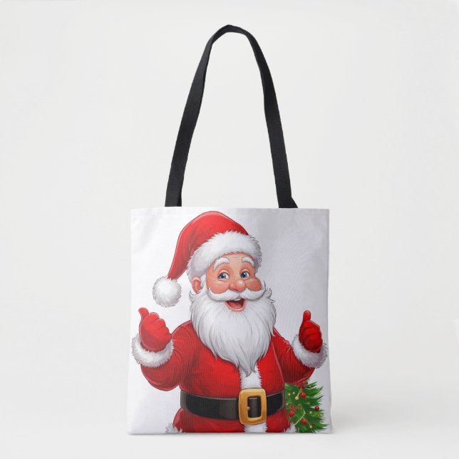 Glad tomte tygkasse (Framsida)
