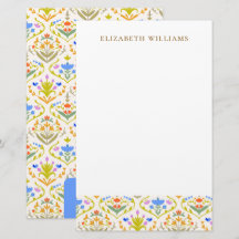 Glad trädgård botanisk personlig brevpapper