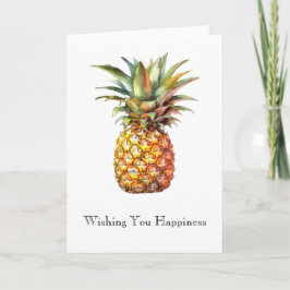 Glad Tropisk Ananas Kort