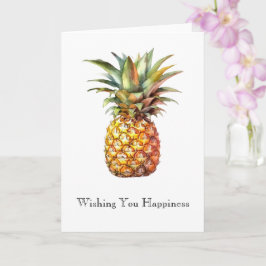 Glad Tropisk Ananas Kort