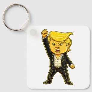 Glad Trump Revers Meme Kamp Kamp Ilsken Trump Pop Nyckelring