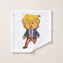 Glad Trump, Rolig Trump, Rolig Meme Chibi Tecknad 