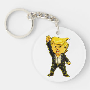 Glad Trump Trump Meme Strid Strid Chibi Tecknad Fi