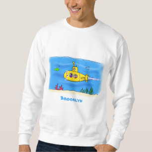 Glad ubåtsanimering lång ärmad tröja