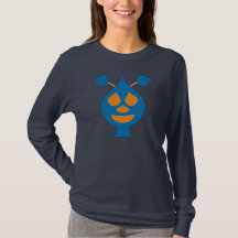 Glad utomjording långärmad t-shirt