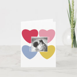 Glad valentindag - anpassningsbarnas fotokollage inbjudan