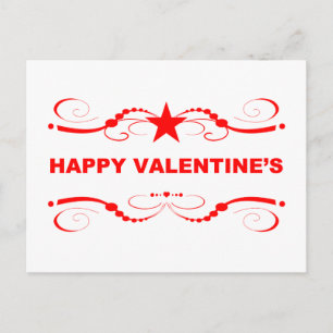glad valentindag helg vykort