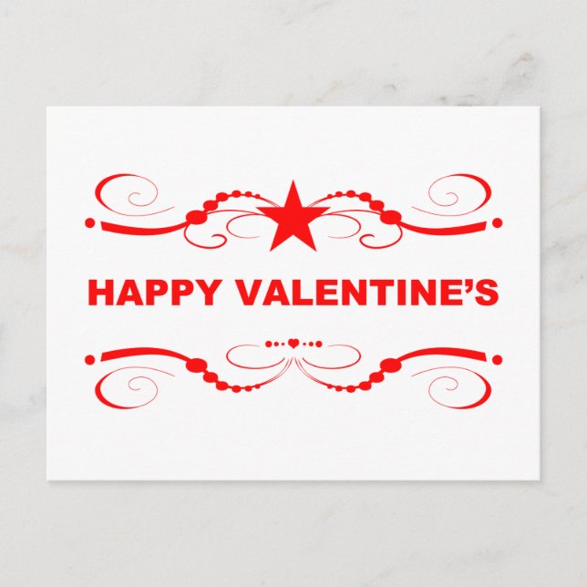 glad valentindag helg vykort (Framsida)