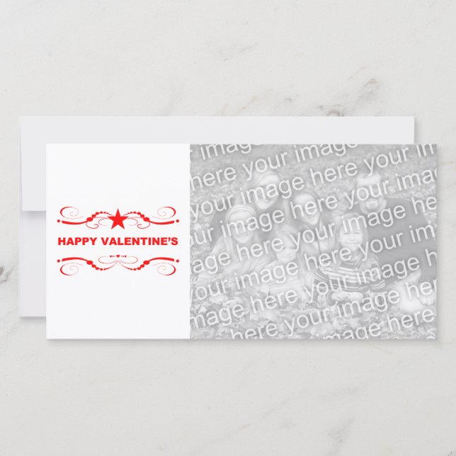 glad valentindag julkort (Framsida)