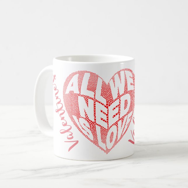 Glad valentindag mugg för henne (Framsida vänster)