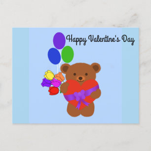 Glad Valentindag-Nalle för tillagning av kort numm