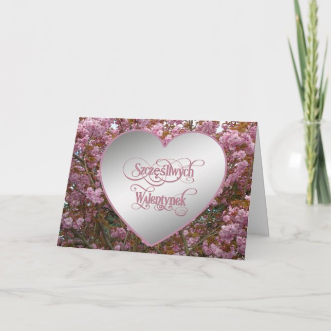 Glad Valentindag-Szczęśliwych Walentynek-kort Helgkort (Framsida)