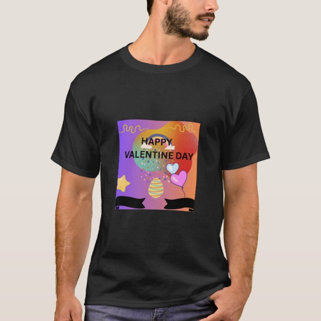 GLAD VALENTINDAG T SHIRT (Framsida)