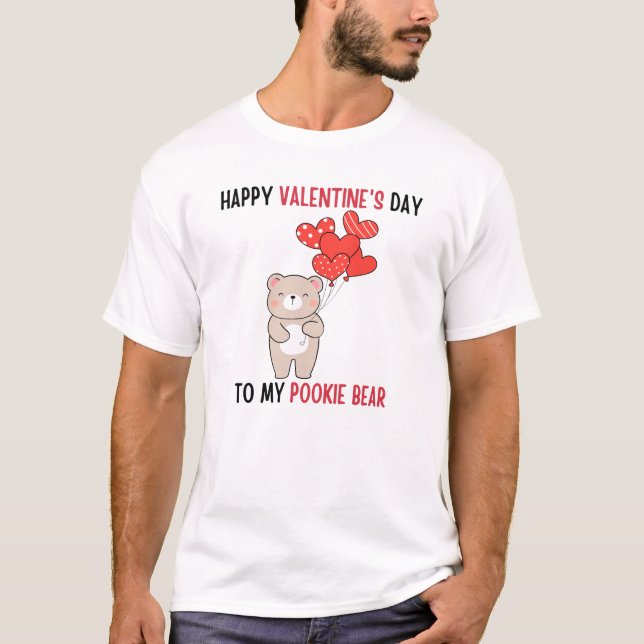 Glad valentindag till min nybörjarbjörn t shirt (Framsida)