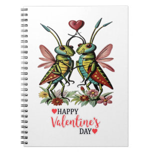 Glad valentins dag anteckningsbok