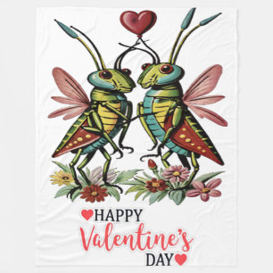 Glad valentins dag fleecefilt