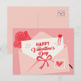 Glad valentins dag helg vykort