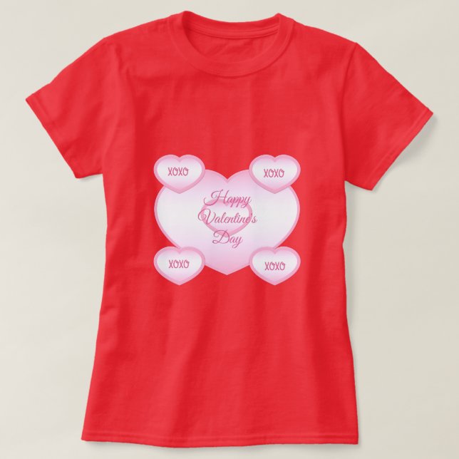 Glad valentins dag T-Shirt (Design framsida)