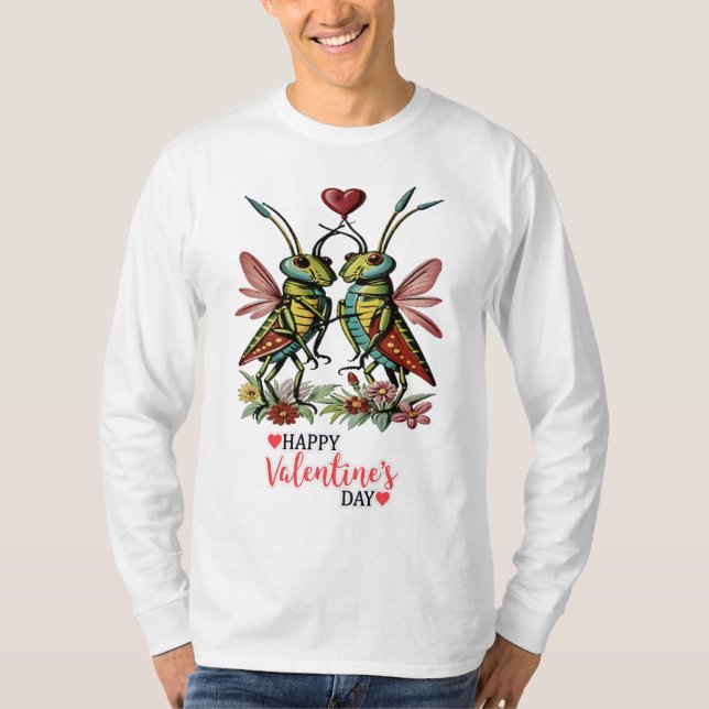Glad valentins dag t shirt (Framsida)